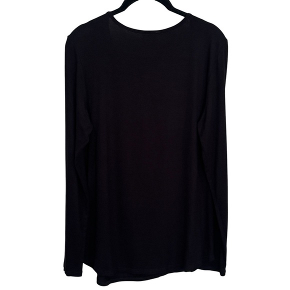 Vocal Black Distressed Cowboy Rodeo Rhinestoned Super Soft Long Sleeve Size L - Picture 5 of 8